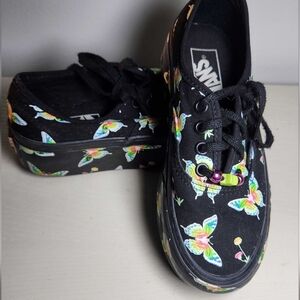 🖤 Vans Authentic Stackform Glow Butterfly Platform Sneakers